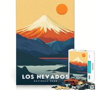 Puzzle for Adults 1000 Pieces Los Nevados National Park Exact Edge Art Mental Exercise Fun Quiet Play Game Birthday Activity (38x26cm)