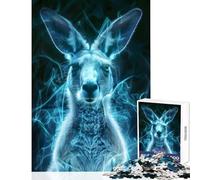 Puzzle for Adults 1000 Pieces Luminous Kangaroo Jigsaw Puzzles for Teenagers Staycation Kill Time Fun Activities at Home Unique Challenge Game (38x26cm)
