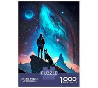 Puzzle for Adults 1000 Pieces Man And Dog Adventure Adult Jigsaw Puzzle Hands-on Game Precision Cutting for Is Ideal As A Gift 52x38cm/1000pcs