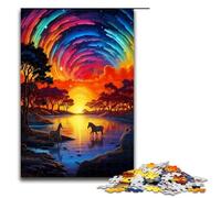 Puzzle for Adults 1000 Pieces Marvelous River Jigsaw Puzzle Every Piece Is Unique Challenging Family Fun Game 1000 PCS(75x50cm)