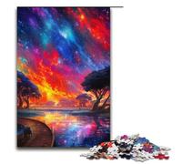 Puzzle for Adults 1000 Pieces Marvelous River Jigsaw Puzzle Every Piece Is Unique Challenging Family Fun Game 1000 PCS(38x26cm)