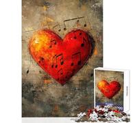 Puzzle for Adults 1000 Pieces Melody of Love Practical Game Stress Reliever Toy Wall Decor Artists Collection, Fine Art (38X26cm)