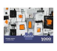 Puzzle for Adults 1000 Pieces Modern Abstract City Art Print Jigsaws for Adults Toy Wall Decor Presents for Women Unique Gifts for Birthday And Christmas 38x26cm/1000pcs