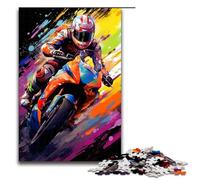 Puzzle for Adults 1000 Pieces Motogp by SplattersLots of Coloured Clouds in The Sky Jigsaw Every Piece Is Unique Challenging Family Fun Game 75x50cm
