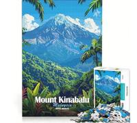 Puzzle for Adults 1000 Pieces Mount Kinabalu Malaysia DIY Toys Challenging To Complete Artists' Collection Fine Arts 38x52cm