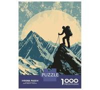 Puzzle for Adults 1000 Pieces Mountain Climbing Snowy Adult Jigsaw Puzzle Hands-on Game Precision Cutting for Is Ideal As A Gift 38x26cm/1000pcs