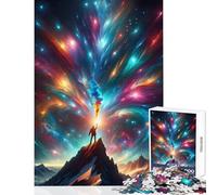 Puzzle for Adults 1000 Pieces Mountain Reaching Into Sky Home Decoration Toys Birthday Gift Practical Game Parent-child Interaction size 50x75cm