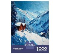 Puzzle for Adults 1000 Pieces Mountain Retreat Adult Jigsaw Brain Teaser Game Staycation Kill Time Parent-child Interaction 38x26cm/1000pcs