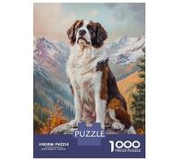 Puzzle for Adults 1000 Pieces Mountain Saint Bernard Jigsaw for Adults Family Games Home Decoration Unique Gifts for Birthday And Christmas 70x50cm/1000pcs