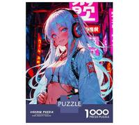 Puzzle for Adults 1000 Pieces Music Neon Woman Jigsaw for Adults Relax Games Analysis And Logic Birthday And Unique Gifts 70x50cm/1000pcs