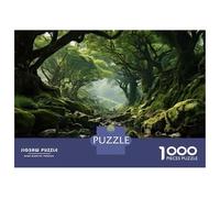 Puzzle for Adults 1000 Pieces Mystical Forest Stream Jigsaws for Adults Toy Wall Decor Presents for Women Unique Gifts for Birthday And Christmas 52x38cm/1000pcs