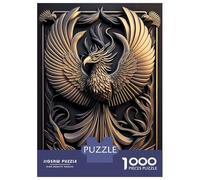 Puzzle for Adults 1000 Pieces Noble Golden Phoenix Jigsaw for Adults Relax Games Analysis And Logic Birthday And Unique Gifts 70x50cm/1000pcs
