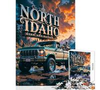 Puzzle for Adults 1000 Pieces North Idaho Truck Hands-on Game Difficult Hard Home Decoration Toys Artists Collection, Fine Art (50X75cm)
