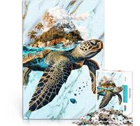 Puzzle for Adults 1000 Pieces Ocean's Eternal Voyager Staycation: Zeit totschlagen mit passendem Poster und Quizblatt75x50cm