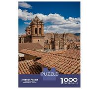 Puzzle for Adults 1000 Pieces Over The Rooftops of Cusco Puzzles for Adults Relaxing Games Precision Cutting Parent-child Interaction 70x50cm/1000pcs