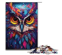 Puzzle for Adults 1000 Pieces Painting Color Animal Owl Jigsaw Puzzle Every Piece Is Unique - Challenging Family Fun Game 1000PCS(38x26cm)