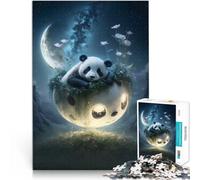 Puzzle for Adults 1000 Pieces Panda Dreams Dekomprimierendes intellektuelles Lernspielzeug Lustiges Geschenk38x26cm