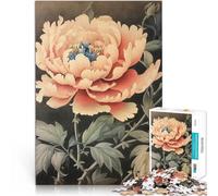 Puzzle for Adults 1000 Pieces Peony flowers Help the brain exercise addictive toys to cultivate patience wall decoration 50x70cm