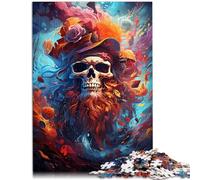 Puzzle for Adults 1000 Pieces pirate skull Family Fun Jigsaws 26x38cm for is ideal as a gift for the whole family for teenager Age 14+