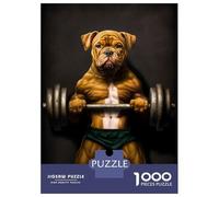 Puzzle for Adults 1000 Pieces Pitbull Bar Power Jigsaw for Adults Relax Games Analysis And Logic Birthday And Unique Gifts 52x38cm/1000pcs