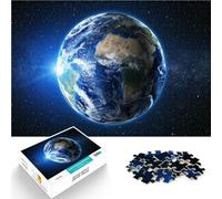 Puzzle for Adults 1000 Pieces Planet Earth out of Space Schwierig und herausfordernd Wunschliste mit dem Weihnachtsmann52x38cm