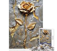 Puzzle for Adults 1000 Pieces Precious Petal Rose Art Hands-on Game Difficult Hard Home Decoration Toys Artists Collection, Fine Art (38X26cm)