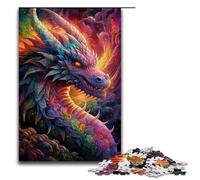 Puzzle for Adults 1000 Pieces Psychedelic Art Dragon Jigsaw Every Piece Is Unique Challenging Family Fun Game 75x50cm