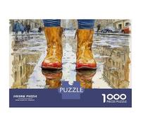 Puzzle for Adults 1000 Pieces Rainy Day Boots Reflection Teenager Puzzles Toy Wall Decor Wall Decoration Unique Gifts for Birthday And Christmas 38x26cm/1000pcs