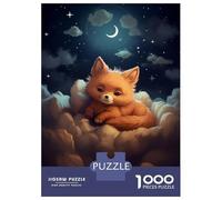 Puzzle for Adults 1000 Pieces Red Fox Dreaming Jigsaw for Adults Relax Games Analysis And Logic Birthday And Unique Gifts 52x38cm/1000pcs