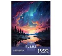 Puzzle for Adults 1000 Pieces River Beneath Epic Sky Jigsaw for Adults Relax Games Analysis And Logic Birthday And Unique Gifts 38x26cm/1000pcs
