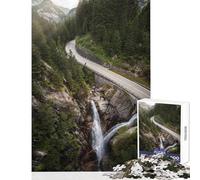 Puzzle for Adults 1000 Pieces Road to Paradise Practical Game Stress Reliever Toy Wall Decor Artists Collection, Fine Art (38X26cm)