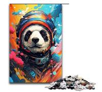 Puzzle for Adults 1000 Pieces Robot Panda by of Thick Coloured Cloud Jigsaw Every Piece Is Unique Challenging Family Fun Game 75x50cm