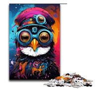 Puzzle for Adults 1000 Pieces Robot Penguin by of Thick Coloured Clour Jigsaw Every Piece Is Unique Challenging Family Fun Game 75x50cm