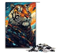 Puzzle for Adults 1000 Pieces Robot Tiger by SplattersLots of Thick Coloured Cloud Jigsaw for Educational Game Challenge Toy Unique Home Decor And Gifts 1000 PCS