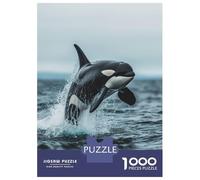 Puzzle for Adults 1000 Pieces Royal Orca Whale Killer Adult Jigsaw Brain Teaser Game Staycation Kill Time Parent-child Interaction 70x50cm/1000pcs