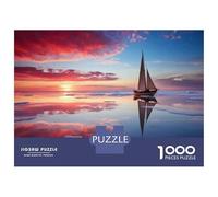 Puzzle for Adults 1000 Pieces Sailboat Reflections on Water-2 Puzzles for Adults Hands-on Game Difficult Hard Unique Gifts for Birthday And Christmas 70x50cm/1000pcs