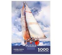 Puzzle for Adults 1000 Pieces Sailing Boat Art Jigsaw for Adults Relax Games Analysis And Logic Birthday And Unique Gifts 38x26cm/1000pcs
