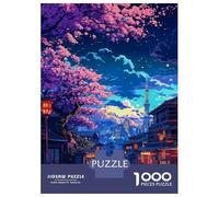 Puzzle for Adults 1000 Pieces Sakura Japan Landscape Jigsaw for Adults Relax Games Analysis And Logic Birthday And Unique Gifts 70x50cm/1000pcs
