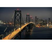 Puzzle for adults 1000 pieces San Francisco Light Trails Sea Bridge city night view 26x38cm