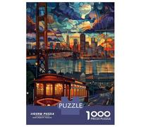 Puzzle for Adults 1000 Pieces San Francisco Night Ride Jigsaw for Adults Relax Games Analysis And Logic Birthday And Unique Gifts 70x50cm/1000pcs