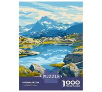 Puzzle for Adults 1000 Pieces Saryarka National Park Kazakhstan Landscape Art Puzzles for Adults Anti-Stress Toys Perfect Decoration for Is Ideal As A Gift 38x26cm/1000pcs
