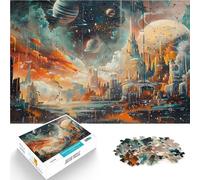 Puzzle for Adults 1000 Pieces SciFi Artwork Spielspielzeug als Familiengeschenk Geschenke für Freunde und Familie52x38cm