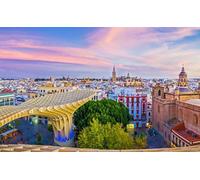 Puzzle for Adults 1000 Pieces Seville City Parasols Sunset Spain 70x50CM