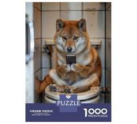 Puzzle for Adults 1000 Pieces Shiba Phone Addicted Jigsaw for Adults Relax Games Analysis And Logic Birthday And Unique Gifts 52x38cm/1000pcs
