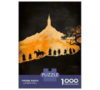 Puzzle for Adults 1000 Pieces Silhouette of Fellowship Journey to Tower Adult Jigsaw Puzzle Hands-on Game Precision Cutting for Is Ideal As A Gift 70x50cm/1000pcs