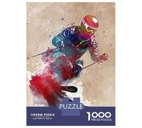 Puzzle for Adults 1000 Pieces Ski Alpine Sport Art Jigsaw for Adults Relax Games Analysis And Logic Birthday And Unique Gifts 38x26cm/1000pcs
