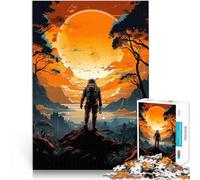 Puzzle for Adults 1000 Pieces Solstice Astronaut Spielzeug-Intellektuelles Spiel Heimdekoration Spielzeug75x50cm