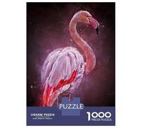 Puzzle for Adults 1000 Pieces Splatter Flamingos Jigsaw for Adults Relax Games Analysis And Logic Birthday And Unique Gifts 38x26cm/1000pcs