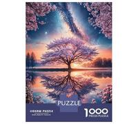 Puzzle for Adults 1000 Pieces Starlit Sakura Sanctuary Jigsaw for Adults Relax Games Analysis And Logic Birthday And Unique Gifts 52x38cm/1000pcs