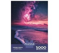 Puzzle for Adults 1000 Pieces Starry Beach Glow -2 Jigsaw for Adults Family Games Home Decoration Unique Gifts for Birthday And Christmas 52x38cm/1000pcs